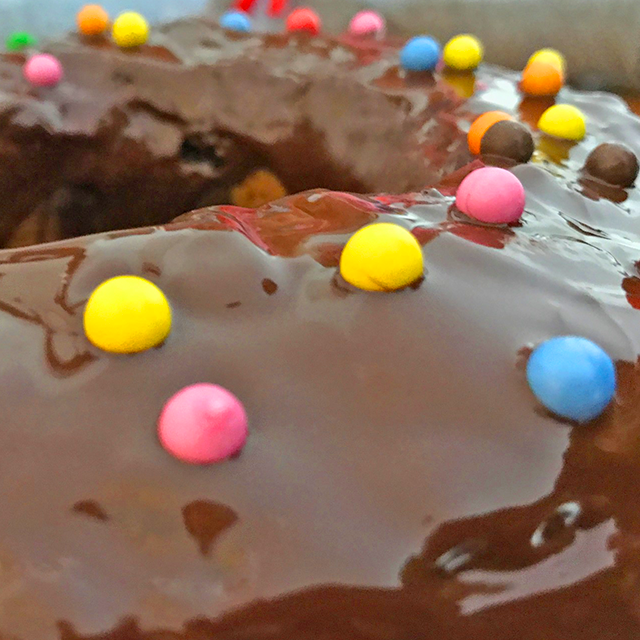 Marmorkuchen mit Beads