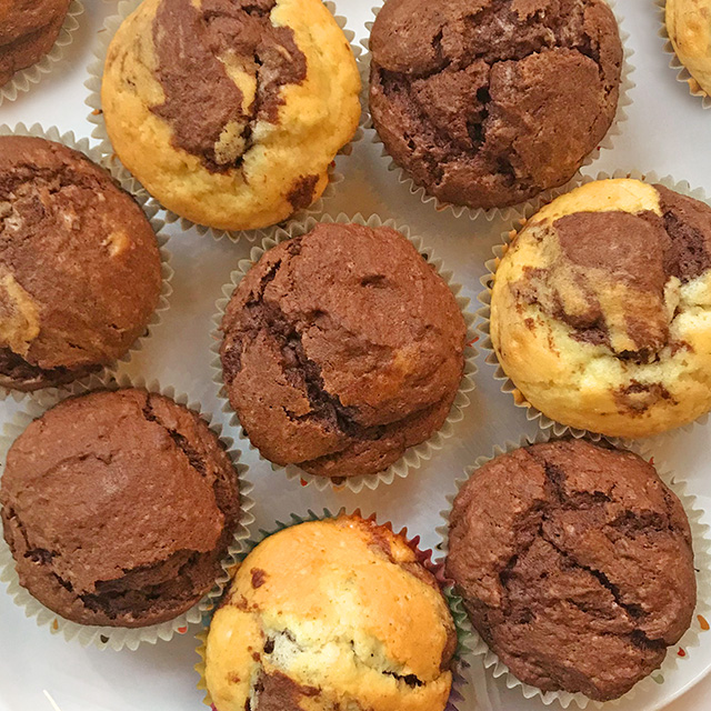 Marmormuffins, Schokomuffins