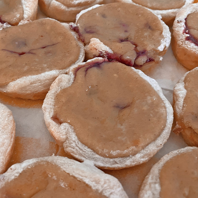 Vanille-Kirsch Pasteis de Nata