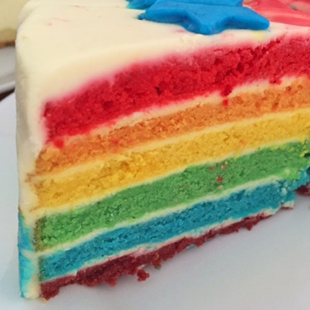 Regenbogenkuchen