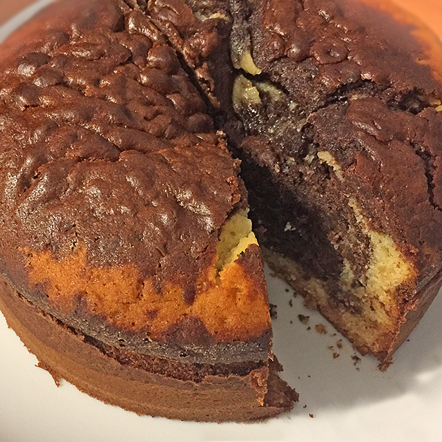 Marmorkuchen mit Schokocreme