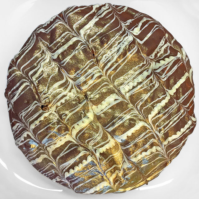 Goldglitterkuchen mit … Schokolade!