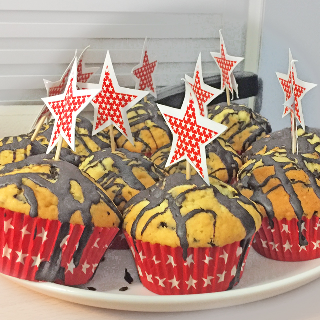 Straciatella-Stern-Muffins